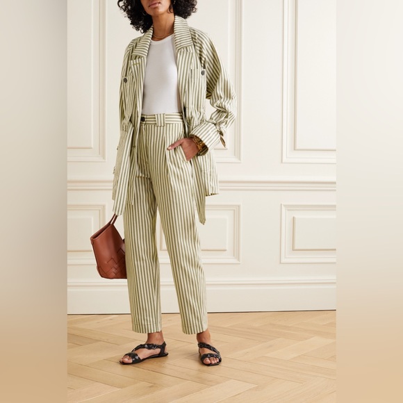 Mara Hoffman Jade Striped Twill Pant, NWT - Picture 1 of 13